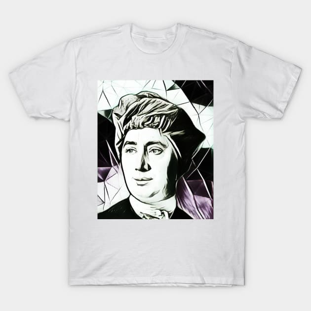 David Hume Black and White Portrait | David Hume Artwork 2 T-Shirt by JustLit